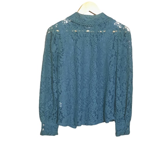 Cable & Gauge Womens Forrest Green 2 Piece Lace Top and Tank Set Size Small - Picture 2 of 9